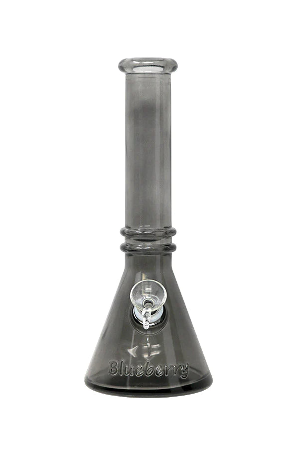10" Blueberry Double Ring Soft Glass Beaker Bong - Image 4